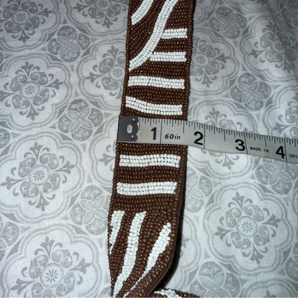 Anthropologie Crescent Beaded Shotkder Bag - Picture 14 of 14